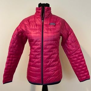 Patagonia Micro Puff Lightweight Jacket Pink Sz XS